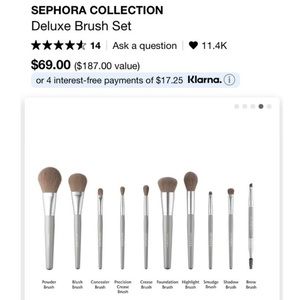 Sephora Face & Eye Brush Set